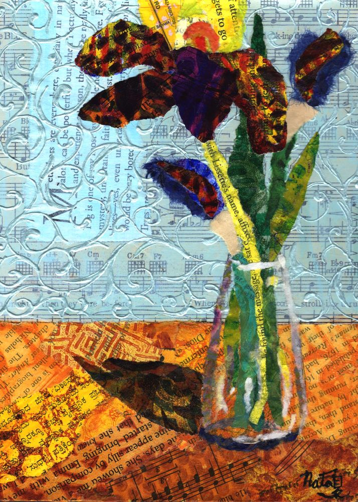 Monica's Iris  Art | Poppyfish Studio