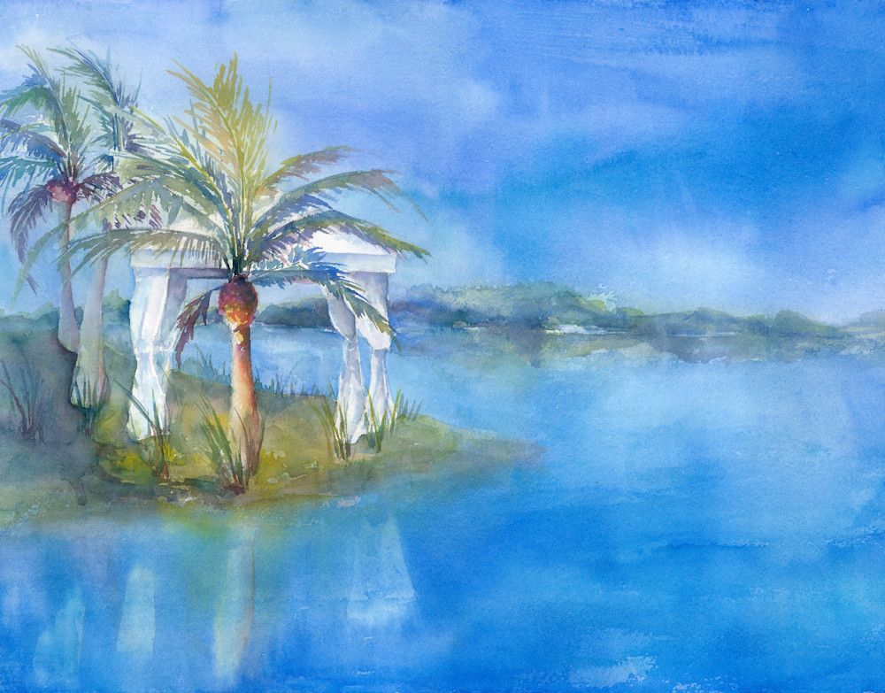 Cabana At The Lake Art | ArtByPattyKane