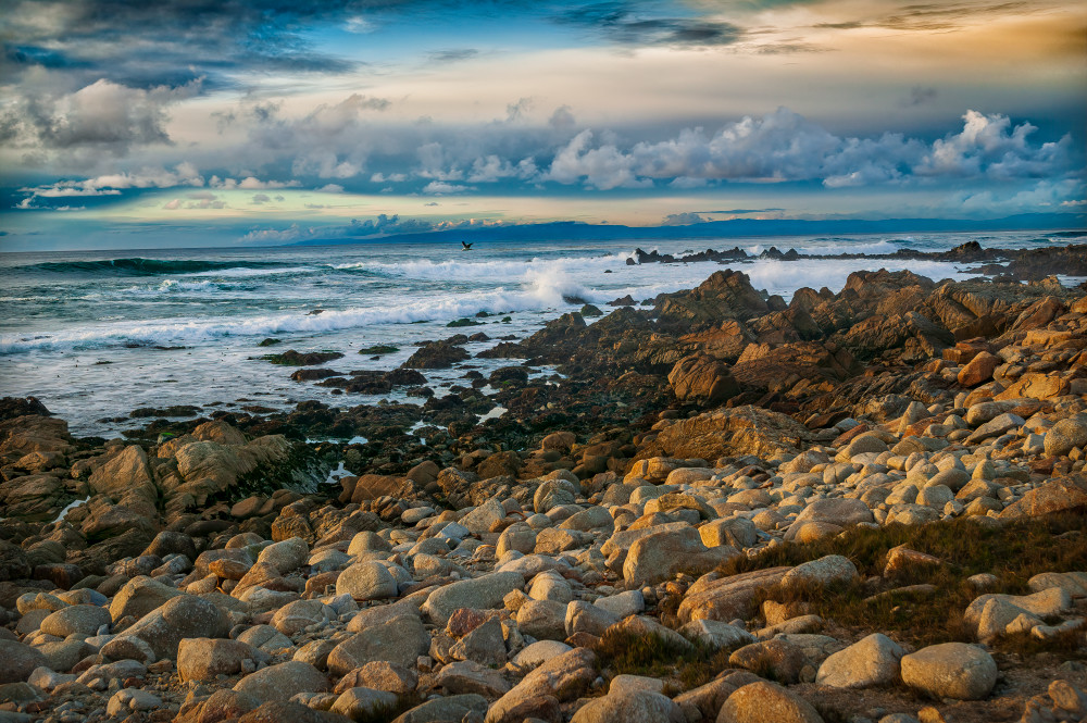 Pacific Ocean Sunet at Pebbel Beach