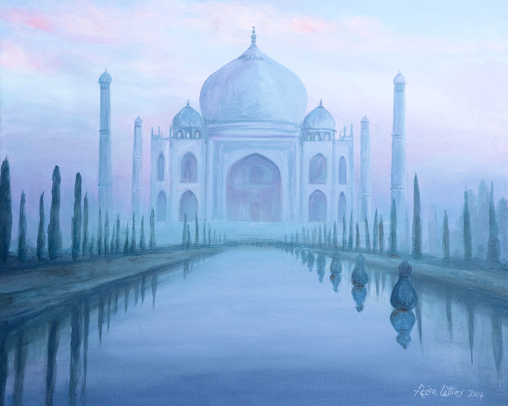 Taj Mahal Through The Mist Art | Leisa Collins Art