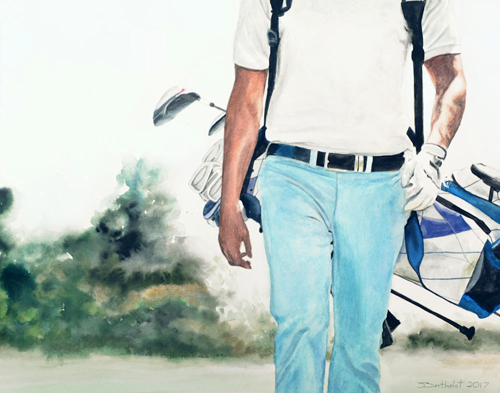 Golfer Art | Julie Berthelot