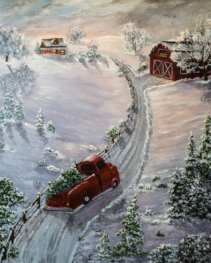 Winter Farm Art | Paintcrazy Designs by Barbara Steingrobe
