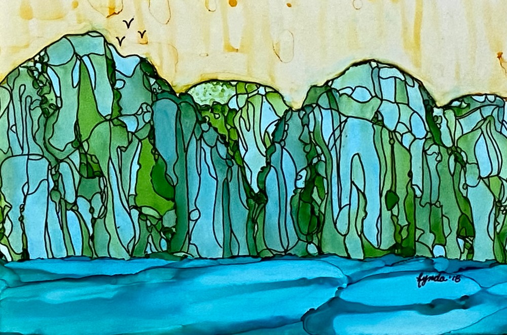 Cool Mountain Stream Art | Lynda Frautnick Fine Art