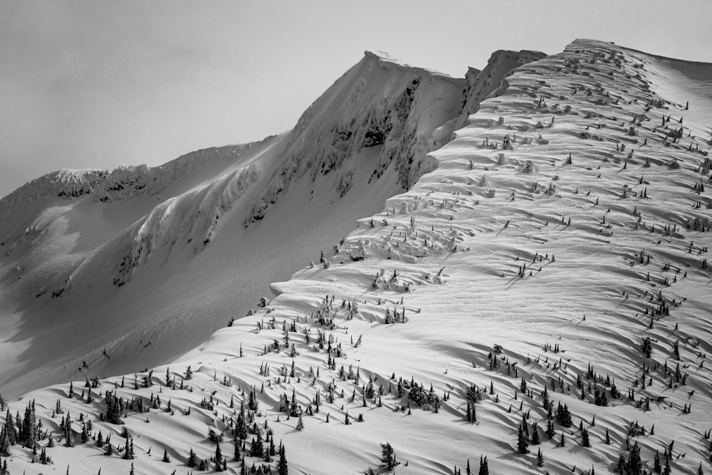 Tom Weager Photography - Windswept Ymir Peak in winter