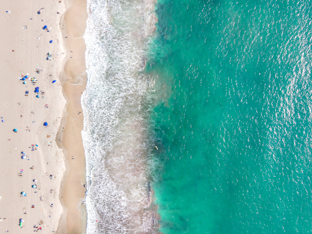aerial beach print, Santa Monica photography, california ocean photo, Los Angeles photography, turquoise sea, Beach decor