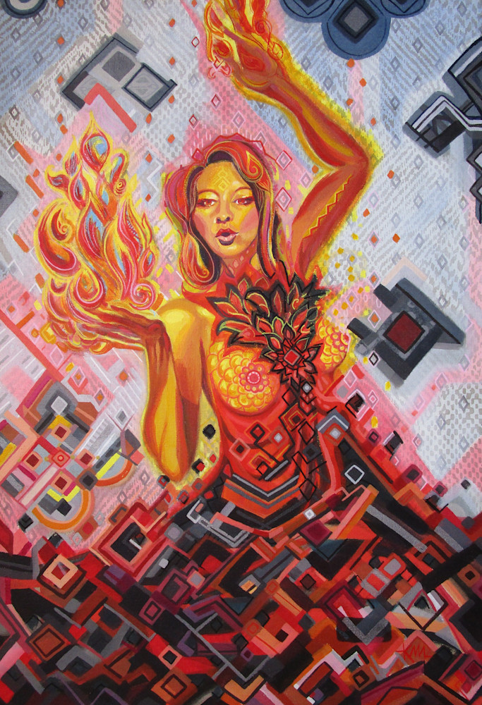 Fire Goddess Art | Kim Michelle