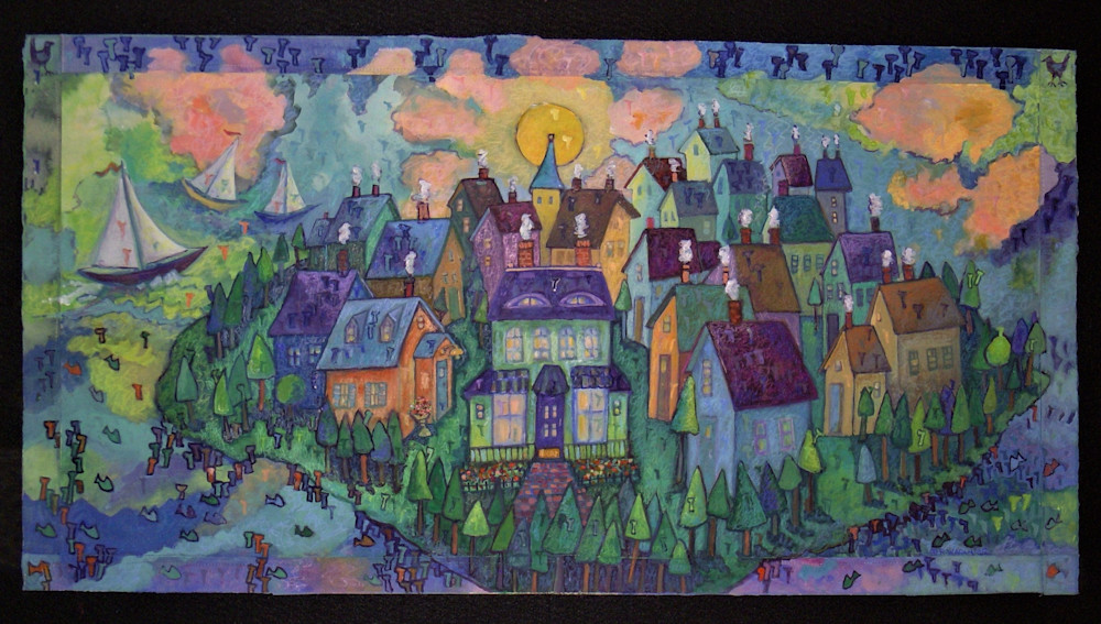 Color Island W?C & Acrylic
