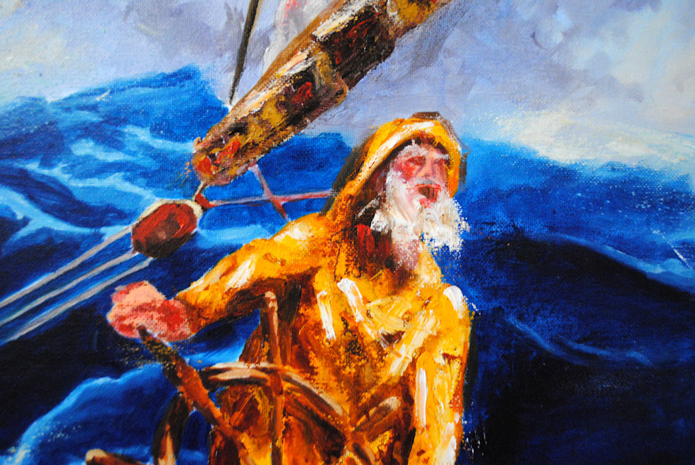 ancient mariner, old man and the sea, painting, art literature, sailor, ancient mariner