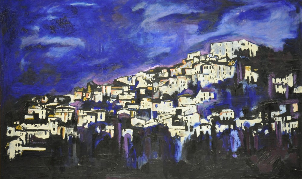 Navelli At Night Tote Art | Mina Vancardo