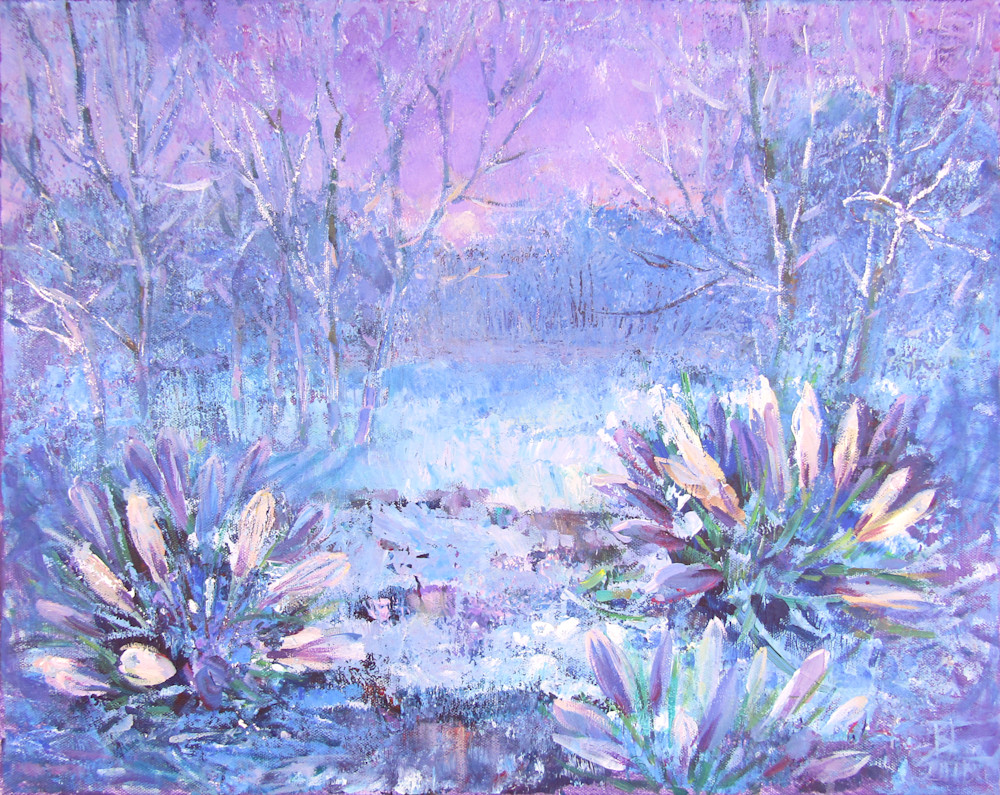 Print of painting Crystal morning