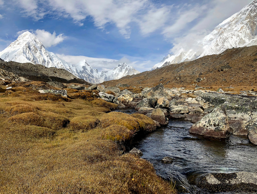 Landscape Photo Prints: Himalayan Glacial Stream/Jim Grossman Photos