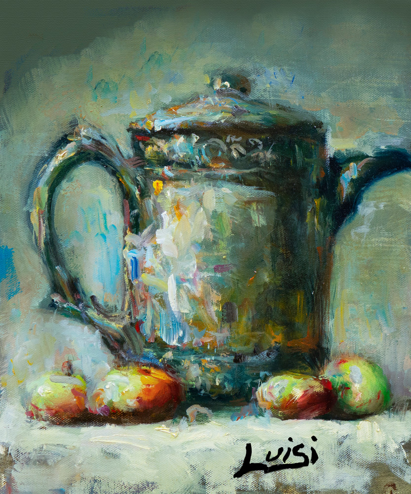 Bucket With Apples Art | Luisi Fine Art/Light On Color