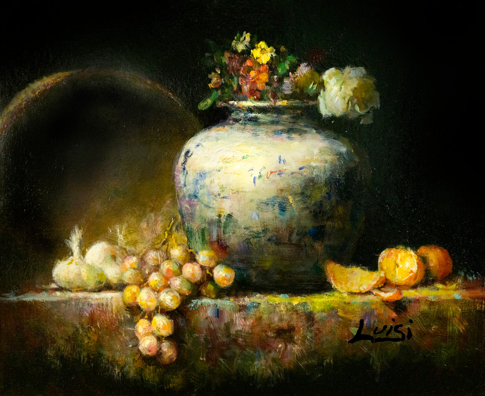 Garlic And Oranges Art | Luisi Fine Art/Light On Color