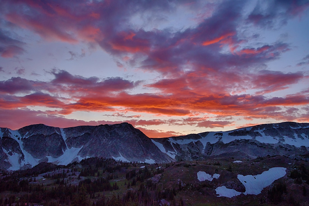 Snowy Range Sunset Photography Art | Nicholas Jensen Photography