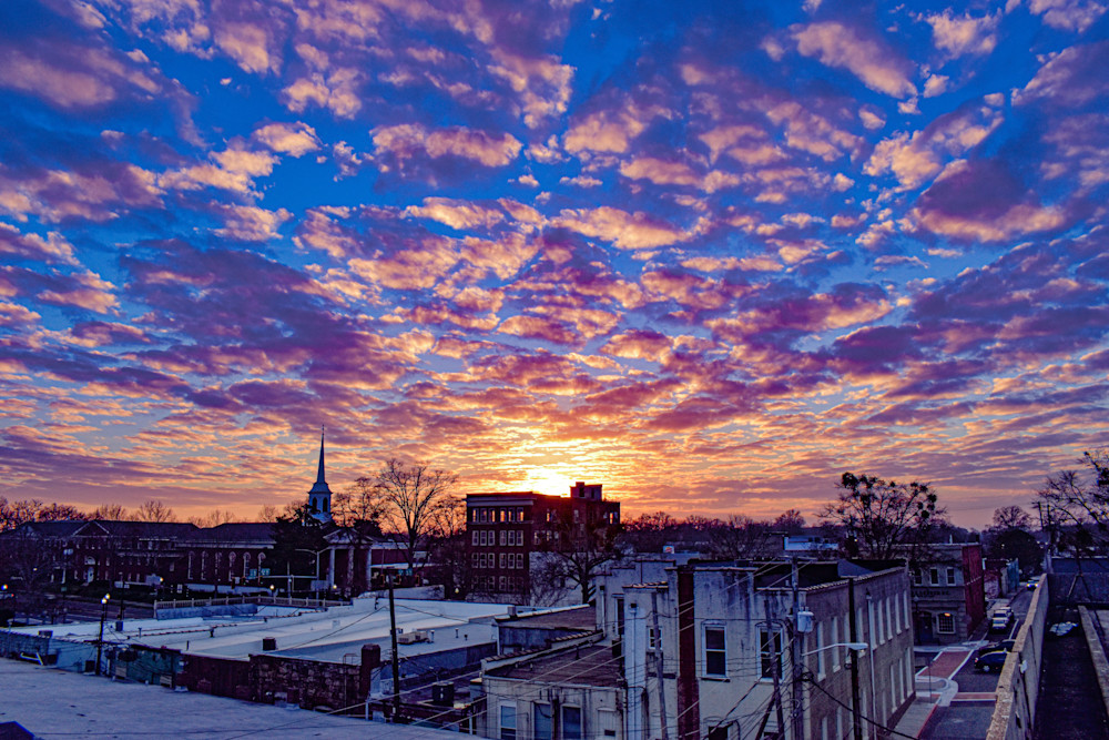 Chandler Perkins - photography - cityscape - sunset - Griffin - Small Town Sunset