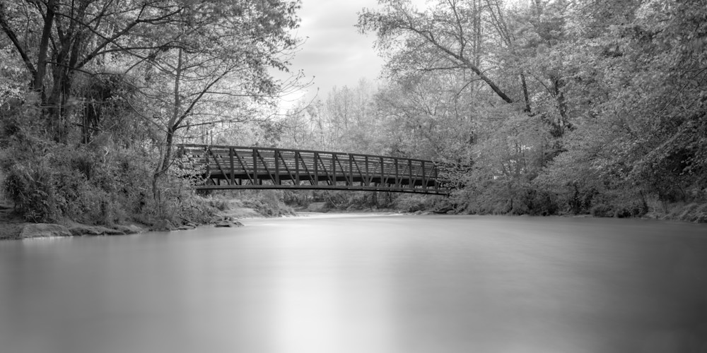 B&W of Cane Creek Bridge - Fletcher, NC Prints