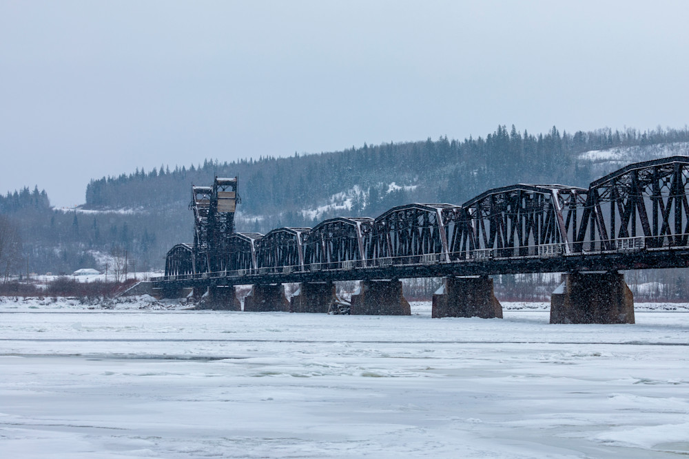 CN Train Bridge in Snow | Terrill Bodner Photographic Art