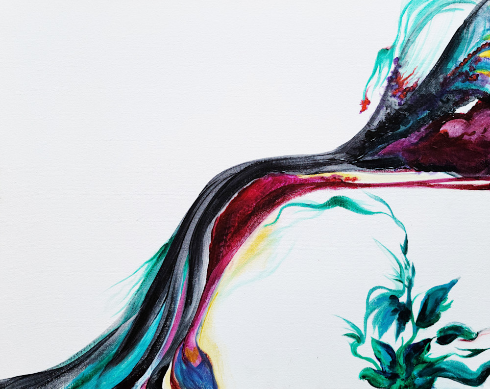 A Flower's Stream Of Conscious Art | Kate Plus Paint