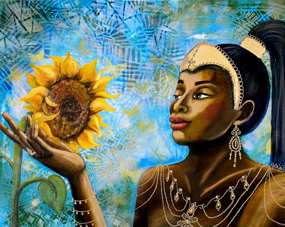 Oshun In Gold Art | Goddess Knows Art