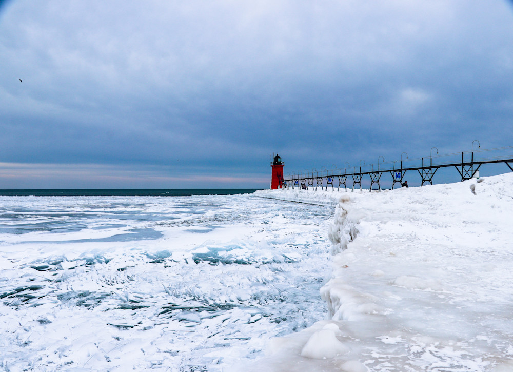 South Haven Lighthouse Winter  Photography Art | Ray Marie Photography 