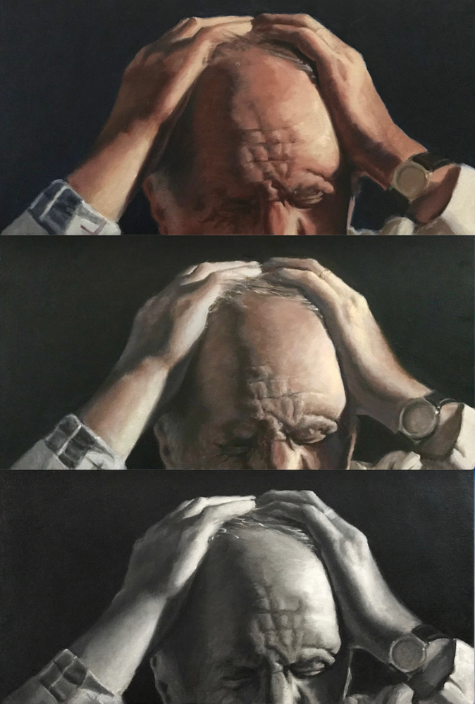 Anguish (Triptych)  Art | Edi Matsumoto Fine Art