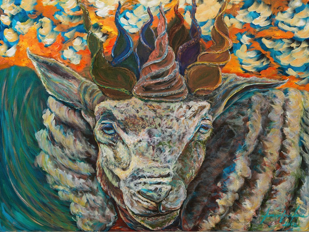 "The Lamb With An Attitude" Art | glimpsesofglory