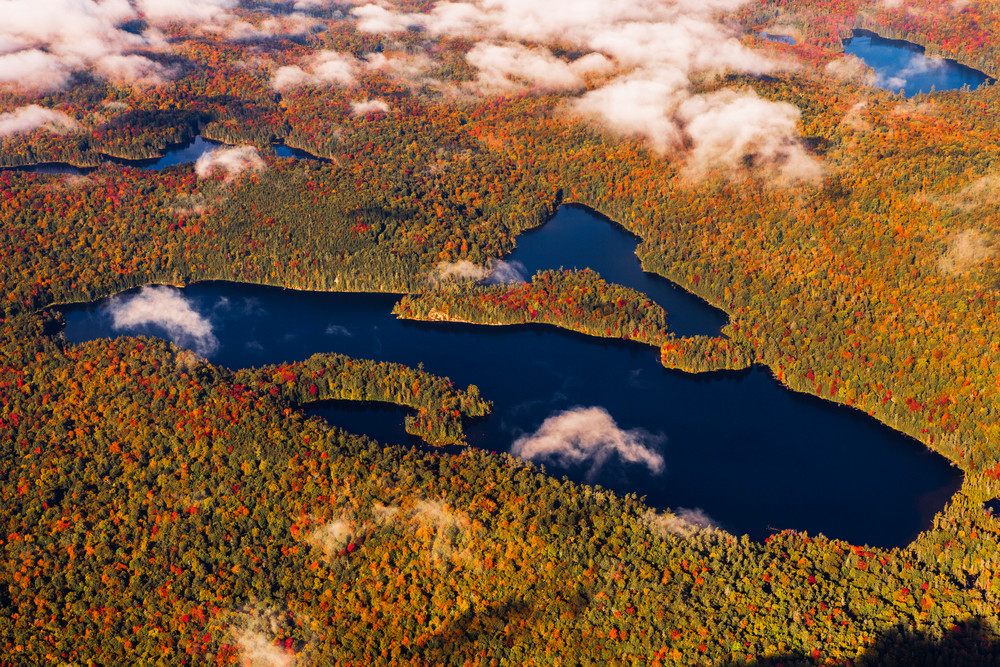 Queer Lake Fall Aerial V2 Photography Art | Kurt Gardner Photography Gallery