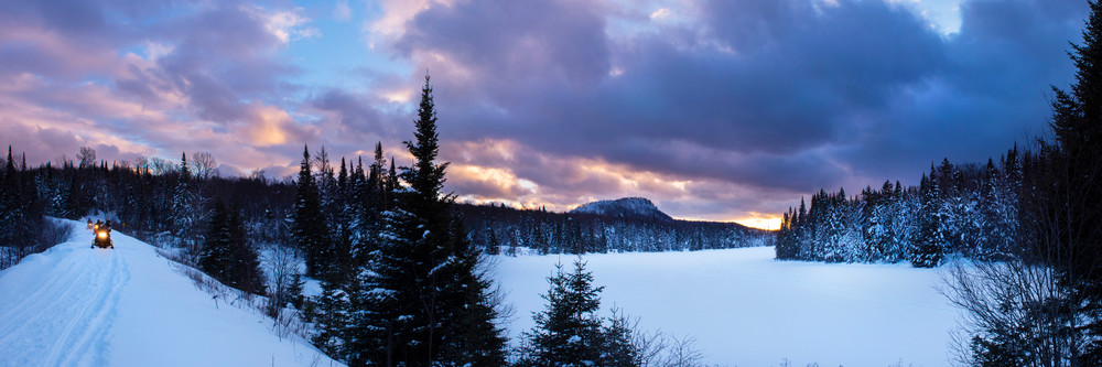 Little Safford Winter Tracks Panoramic Photography Art | Kurt Gardner Photography Gallery