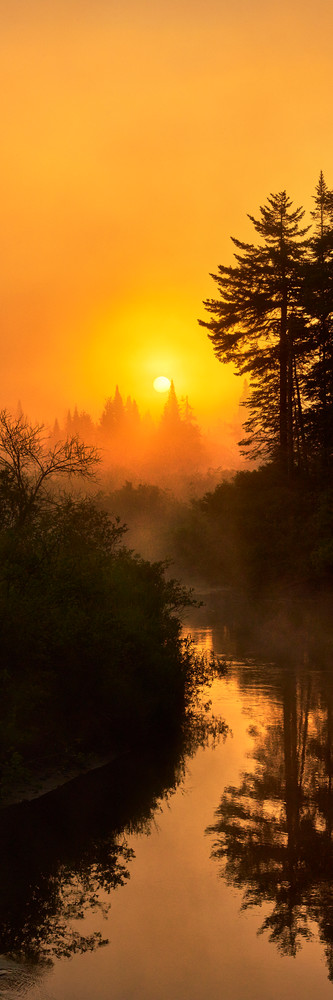 Moose River Summer Sunrise Panoramic Photography Art | Kurt Gardner Photography Gallery