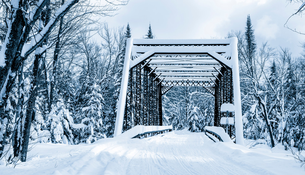 Snowmobile Trail 8 Bridge V2 Photography Art | Kurt Gardner Photography Gallery