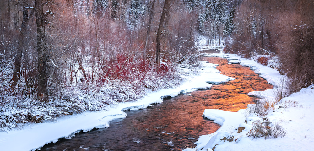 weber river winter panorama