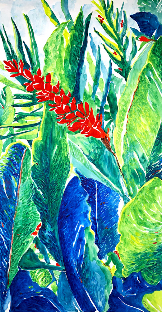 Hawaiian Beauty (Watercolor) Art | Valerie Larson Art & Design