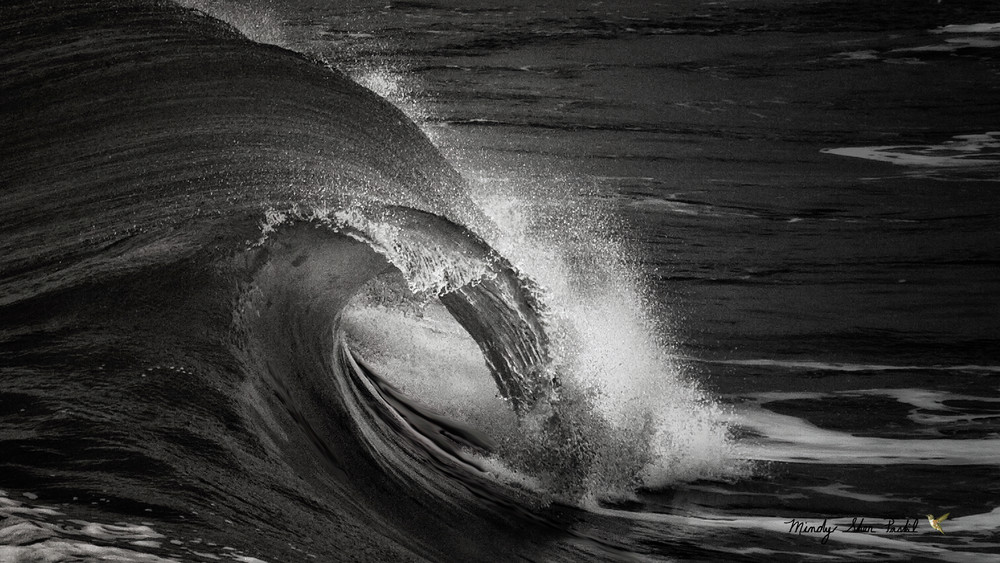 Wave In Black And White Photography Art | Mindy Fine Art Photography