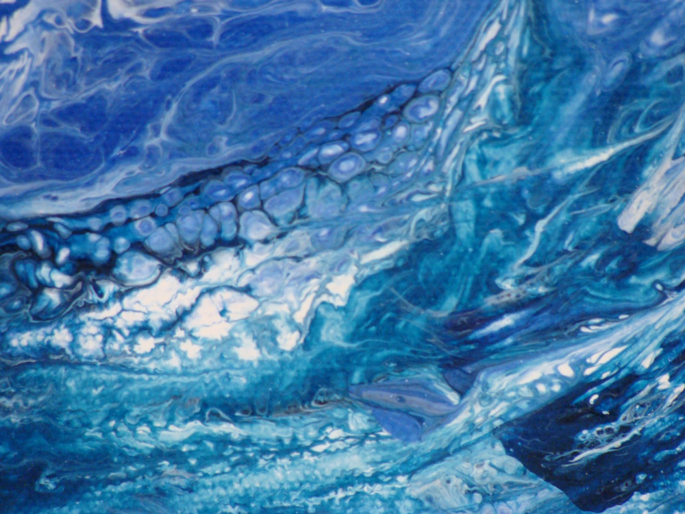 Abstract Wave In Blue Art | Skip Gosnell Artworks & Design