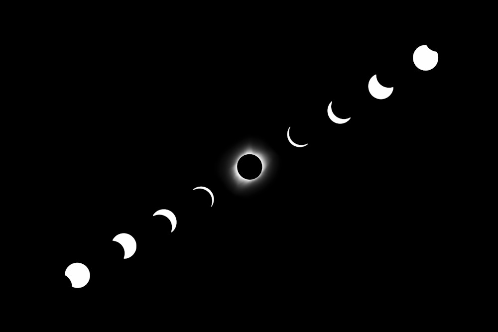 Stunning composite of the 2017 total solar eclipse.