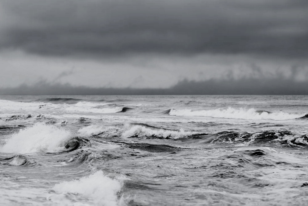 Stormy Sea In Black And White Photography Art | Silver Sun Photography