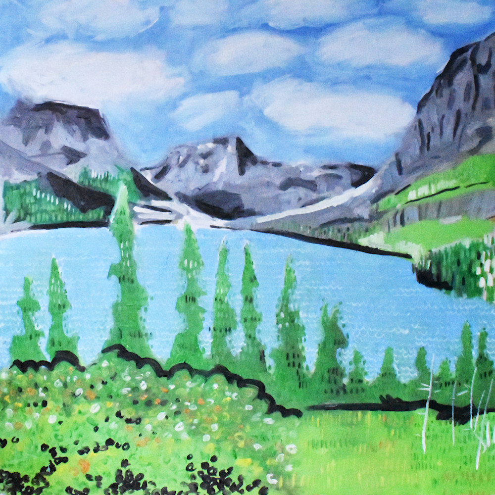 Saint Mary Lake Painting 3