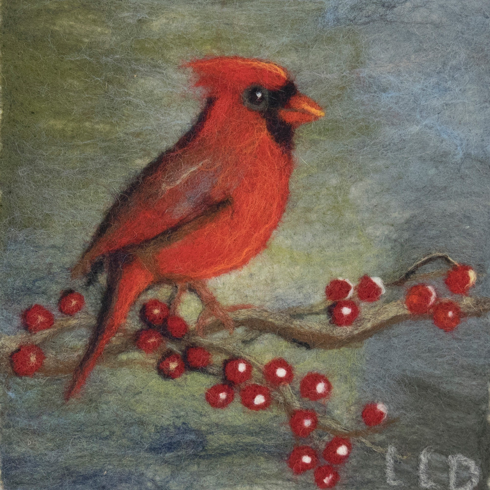 cardinal, bird, print,