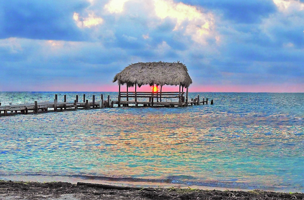 Peekaboo Sunrise Belize Peekaboo Sunrise Belize