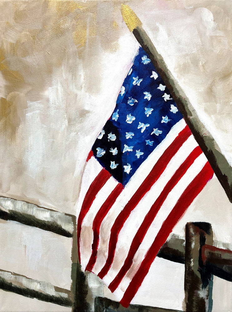 United | Flag Veteran Honor | Niki Baker Art