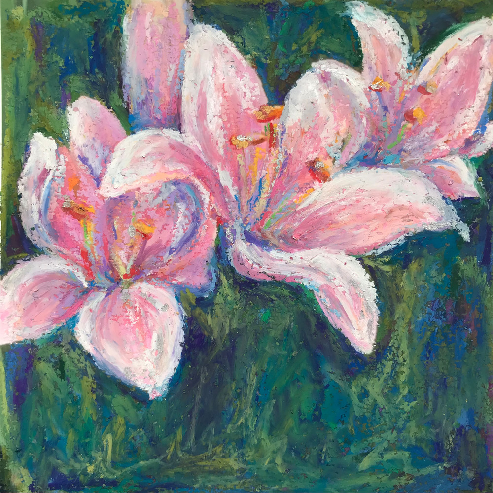 Pink Lily Trio Art | ebaumeistermcintyre
