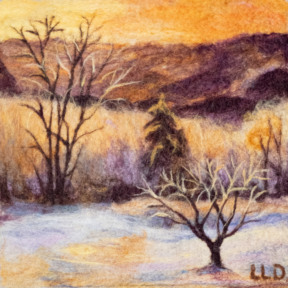 Winter Gold Print Art | Linda Doucette Art