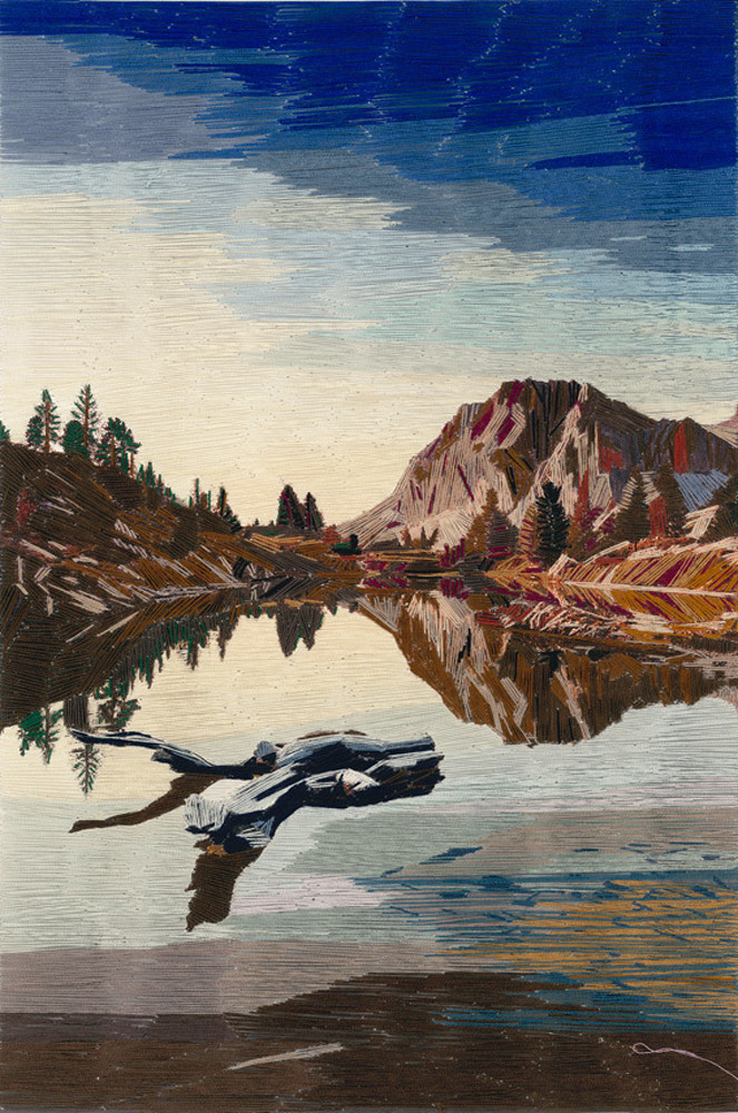 Mountain Reflections Web Art | David Poyant Paintings