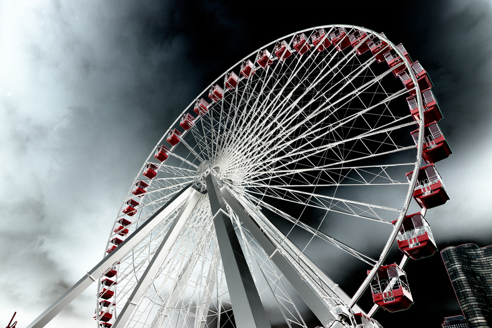 Navy Pier Ferris Wheel #4 Photography Art | Pacific Coast Photo