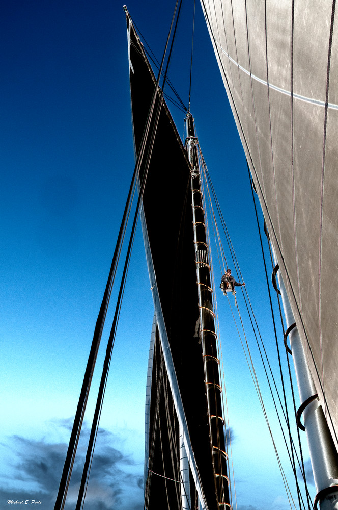 Mast, Man & Sail #4 Photography Art | Pacific Coast Photo