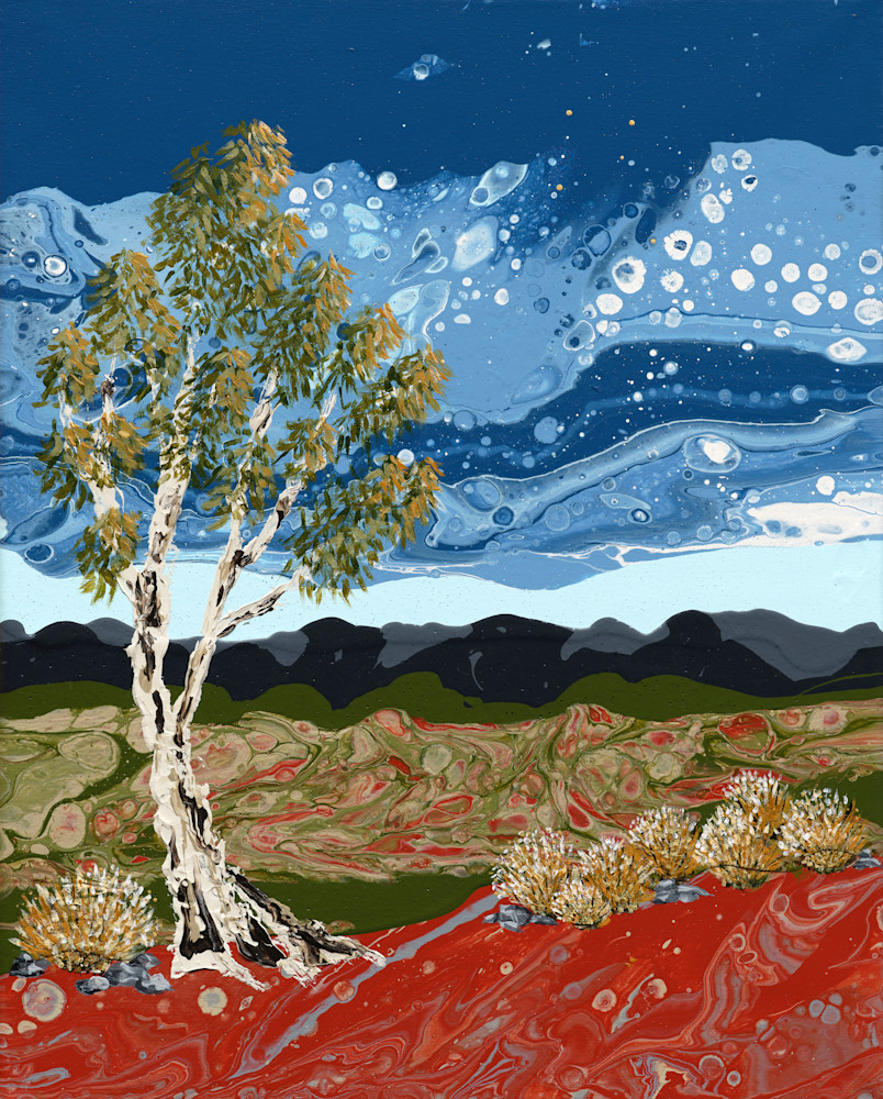 Gum Tree In The Outback Art | Jillian Singleton Art Studio