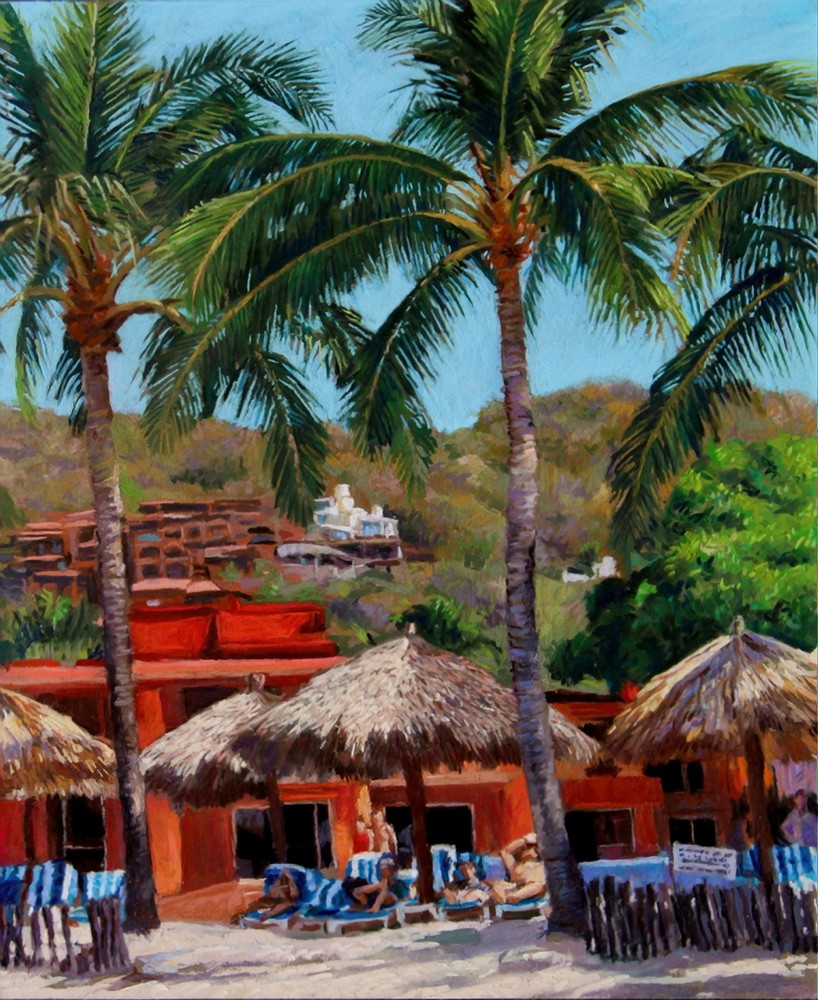 Villa Mexicana, Zihuatanejo, Mexico Art | Waif Mullins Art