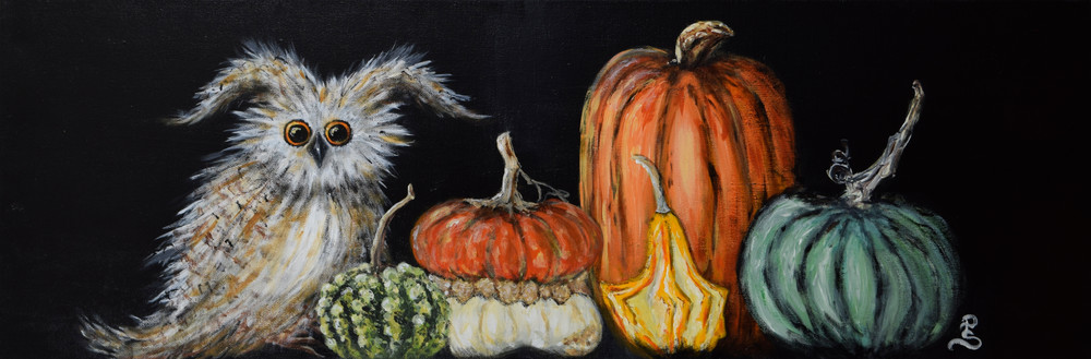 Hooty And The Pumpkins Art | Peggy Stanley Fine Art