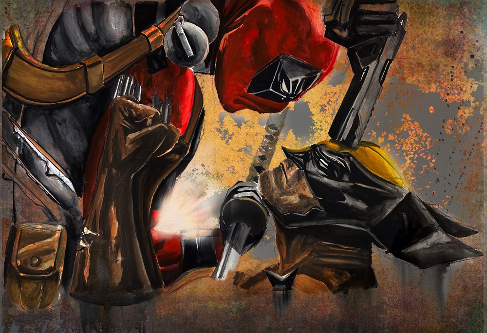 Deadpool Vs Wolverine Art | Scott Hattox Artwork
