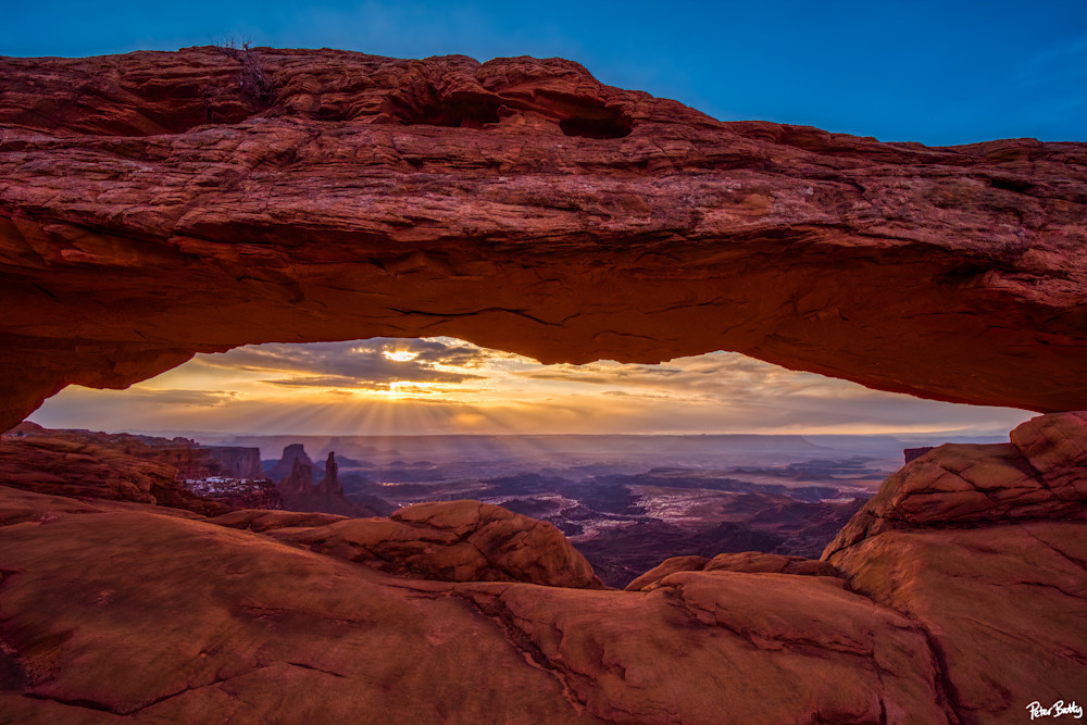 Mesa Arch With Sun Rays Photography Art | Peter Batty Photography